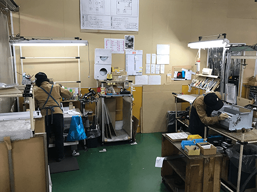 シュレッダ組立エリア